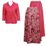 Sets Magic Crush Silky Touch - Blouse / Skirt - Batik Pink Blush Reversible Skirt - Pink Blush Blouse