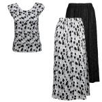 Sets Magic Crush Silky Touch - Cap / Skirt - Bubbles Black-White Reversible Skirt - Bubbles BW Cap