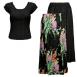 Floral Fantasy Reversible Skirt - Black Cap Floral Fantasy Reversible Skirt - Black Cap