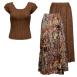 Floral Jungle Reversible Skirt - Brown Cap Floral Jungle Reversible Skirt - Brown Cap