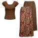 Paisley Raspberry Reversible Skirt - Brown Cap Paisley Raspberry Reversible Skirt - Brown Cap