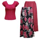 Sets Magic Crush Silky Touch - Cap / Skirt - Pink Floral Reversible Skirt - Pink Cap