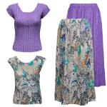Sets Magic Crush Silky Touch - Cap / Skirt - Purple Daydream Reversible Skirt - Two Cap Sleeves