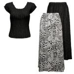 Sets Magic Crush Silky Touch - Cap / Skirt - Reptile Black-White Reversible Skirt - Black Cap