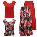 Sets Magic Crush Silky Touch - Cap / Skirt - Spray of Roses Reversible Skirt - Two Cap Sleeves