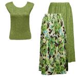 Sets Magic Crush Silky Touch - Cap / Skirt - Tropical Green Reversible Skirt - Le Cap