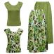 Tropical Green Reversible Skirt - Two Cap Sleeves Tropical Green Reversible Skirt - Two Cap Sleeves