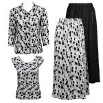 Sets Magic Crush Silky Touch - Blouse / Cap - Bubbles Black-White