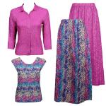 Sets Magic Crush Silky Touch - Blouse / Cap - Multi Dots - Fuschia Blouse - Multi Dots Cap