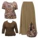 Floral Jungle - Brown - Champagne Floral Jungle - Brown - Champagne