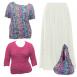 Multi Dots - Fuschia - Ivory Multi Dots - Fuschia - Ivory