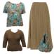 Paisley Teal - Brown - Champagne