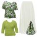 Tropical Green - Leaf Green - Ivory