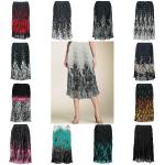 Georgette - Micro Pleat Skirts Calf Length