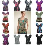 Georgette - Cap Sleeve V-Neck