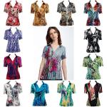 Satin - Half Sleeve with Collar Prints