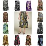 Satin - Mini Pleat Skirts Tiered Prints