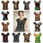 Satin - Cap Sleeve Prints