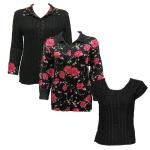 Sets Magic Crush - Reversible Jacket / Cap - Black with Roses - Black