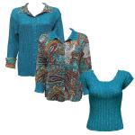 Sets Magic Crush - Reversible Jacket / Cap - Paisley Plaid Teal - Dark Teal