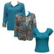 Paisley Plaid Teal - Dark Teal
