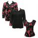 Black with Roses