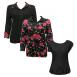 Black with Roses - Solid Black