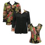Sets - Reversible Jacket / Mini Pleat Cap - Floral Bouquet