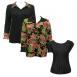 Floral Bouquet - Solid Black
