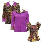Sets - Reversible Jacket / Mini Pleat Cap - Paisley Plaid Magenta