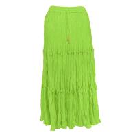 Skirts - Three Tier Broomstick - Ankle Length - Kiwi
