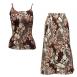 Chocolate-Ivory Floral