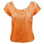 Scallop - Cap Sleeve - Carrot - White