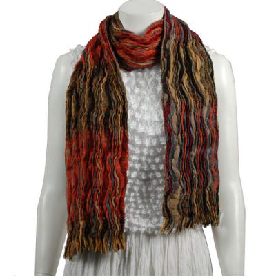 Scarves - Crinkled - Taupe-Denim