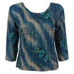 Marble Floral - Blue