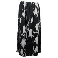 Skirts - Magic Crush - Satin - White Tulips on Black