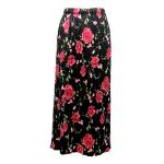 Skirts - Magic Crush - Satin - Black with Roses