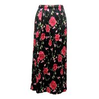 Skirts - Magic Crush - Satin - Black with Roses