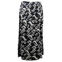 Skirts - Magic Crush - Satin - White Buds on Black