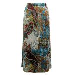 Skirts - Magic Crush - Satin - Paisley Plaid Teal