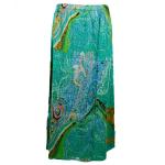 Skirts - Magic Crush - Satin - Swirl Aqua-Blue