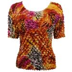 Abstract Zebra Orange-Pink