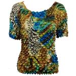 Abstract Zebra Gold-Blue