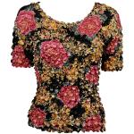 Black-Pink Rose Floral