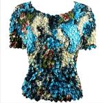 Abstract - Sky Blue-Ivory
