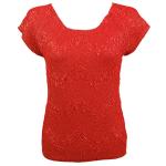 Surf Crush Silky Touch- Cap Sleeve - Red