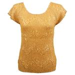 Surf Crush Silky Touch- Cap Sleeve - Gold