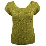 Surf Crush Silky Touch- Cap Sleeve - Leaf Green