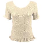 Surf Crush Silky Touch- Short Sleeve - Ivory