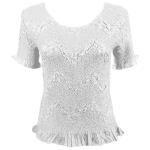 Surf Crush Silky Touch- Short Sleeve - White